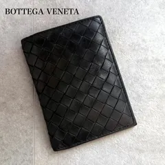 BOTTEGA VENETA ボッテガヴェネタ イントレチャート パスケース カードケース ラムレザー ブラック 黒 メンズ レディース a5