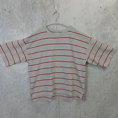 niko and ... ニコアンド レディース ストライプ  マイスター Tシャツ グレー Mサイズ 〇□