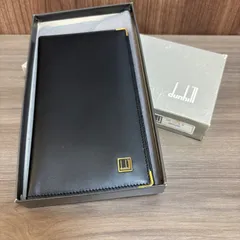 ★ dunhill ダンヒル 長財布 ブラック ゴールド金具 箱付き