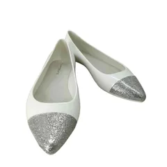 テンパレイト TEMPERATE ポインテッド グリッター ラメ PVC ラバー パンプス レディース JPN：37 のサムネイル