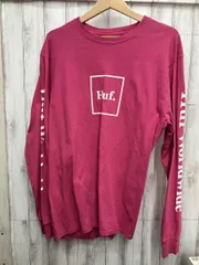 HUF/長袖Tシャツ/スリーブロゴロングTシャツピンク