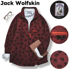 【肉球柄 】90s ジャックウルフスキン ハーフジップ フリース プルオーバー 