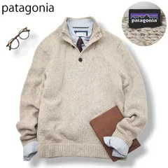 パタゴニア オフカントリーセーター ハーフボタン ニット ナチュラル メンズ