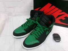 【中古】箱有 NIKE ﾅｲｷ AIR JORDAN 1 RETRO HIGH OG ｴｱｼﾞｮｰﾀﾞﾝ 555088-030 ﾌﾞﾗｯｸ ｸﾞﾘｰﾝ 29.0cm 991886897