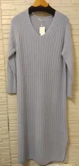 M13 ノーリーズ NOLLEY'S ワンピース ニット Vネック ウール タグ付き 未使用品 新古品