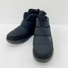 THE NORTH FACE ノースフェイス ブーツ スノー シューズ ヌプシブーティ ウォータープルーフ ニット NFW52274 25cm ブラック 靴 DF17587■