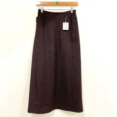 OG38 タグ付き MARGARET HOWELL マーガレットハウエル ロングスカート パープル レディース 2サイズ