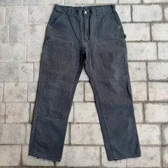 USA Carhartt カーハート B01 BLK ダブルニー カーペンター ウォーク パンツ 38