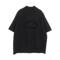 エフオージーエッセンシャルズ FOG ESSENTIALS カットソー ブラック コットン Tシャツ ブラック ロゴ メンズ Used B