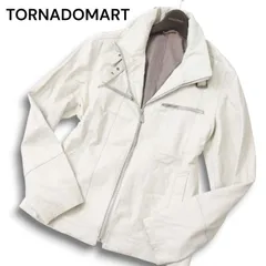 【00s★Y2K VINTAGE】TORNADOMART トルネードマート 秋冬 本革 リアル レザー★  ライダース ジャケット Sz.L メンズ