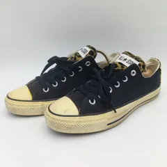 CONVERSE コンバース ALLSTAR スニーカー キャンバス ヒョウ柄 レオパード ボア ブラック 黒 1CL569 26.5cm メンズ E-4-1