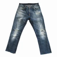 Nudie Jeans ヌーディジーンズ N423 THIN FINN PETER REPLICA ダメージ加工 スキニーデニムパンツ ジーンズ サイズW30L32 【中古】