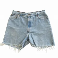 Levis リーバイス 550 174刻印 RELAXED FIT TAPERED LEG デニムハーフパンツ サイズM メンズ ライトインディゴ 【中古】