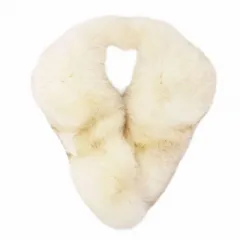 美品 SAGA FOX サガフォックス ファー ティペット 毛皮 マフラー ストール ショール ホワイト レディース 【中古】