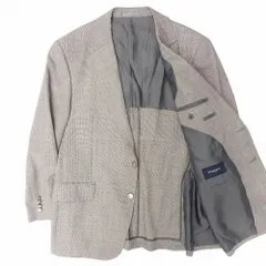 BURBERRY バーバリー テーラード ジャケット メタル ロゴボタン ブレザー シルク モヘヤ混 上着 BB5 グレー系 メンズ 【中古】