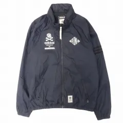 15ss NEIGHBORHOOD × adidas originals ネイバーフッド アディダス ナイロン ジャケット クロスボーン M ネイビー メンズ 【中古】