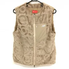 【超美品】ニューバランスゴルフ  中綿ボアベスト ブラウン  レディース 2(L) ゴルフウェア 2024年モデル New Balance