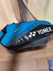 【美品】YONEX ラケットケース 大容量 シューズポケット アクセサリーポケット オーシャンブルー タグ付き BAG1432R