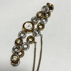 【送料無料】SEIKO/セイコー/1E20-0020/クォーツ腕時計/ホワイト×シルバー×ゴールド/動作未確認/中古品/ジャンク品扱い