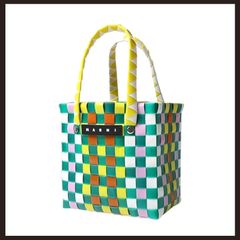 マルニ バッグ マイクロバスケット グリーンリーフ ミニバッグ 