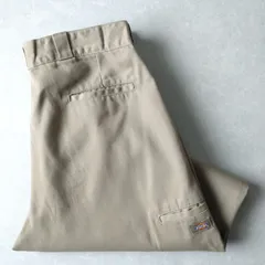 ■古着 Dickies ディッキーズ ダブルニーワークパンツ LOOSE FIT ベージュ 85283KH W38L30【D1652】