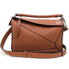 ロエベ LOEWE パズルバッグ スモール タン クラシックカーフ 極美品 