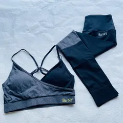 【未使用 タグ付き】Be NY ヨガウェア  ブラトップ ＆レギンスセット Ｍサイズ♡