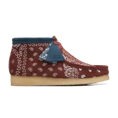 新品 クラークス ワラビー ブーツ ブリック ベイズリー