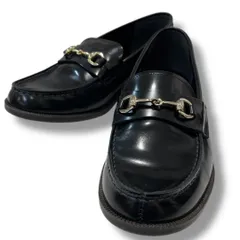 美品 HARUTA ハルタ ビットローファー 239 革靴 ローファー 革皮 ビットローファー  日本製 黒 ブラック 25cm(EE) レディース ゴーゴー古着久喜倉庫店 No.草2836