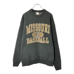 90年代 USA製 FRUIT OF THE LOOM フルーツオブザルーム カレッジスウェット ブラック(メンズ XL)中古 古着 V9539