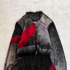小竹正 水玉 ワンピース ドット 個性的 変形デザイン グリーン - メルカリ