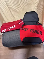 【未使用品】YONEX ヨネックス シューズケース 赤/黒 赤 2点セット タグ付き