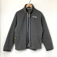 NIKE ナイキ フリースジャケット ジップアップ 90年代 古着 カジュアル  メンズ Sサイズ グレー アウター A15516◆