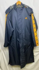 adidas アディダス 中綿 ベンチコート ロングコート サイズ: L カラー: ブラック系 メンズ ジャケット