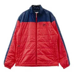 サイズ：L FILA GOLF フィラゴルフ  中綿ジャケット  レッド系 [241003000851] ゴルフウェア メンズ ストスト