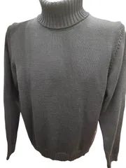 ZANONE ザノーネ タートルネック ニット ライトグレー 5ゲージ 48 メンズ