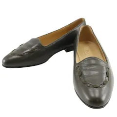 【GUCCI】グッチ ローファー レザー 茶 レディース パンプス