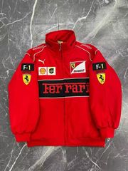Ferrari 古着 レーシングジャンパー 中綿 ブルゾン フェラーリ Ferrari（フェラーリ） 中綿入り レーシングジャケット メンズ