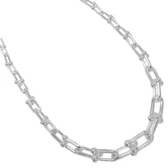 【TIFFANY&Co.】ティファニー ハードウェア グラジュエイテッドリンク シルバー925 レディース 106g ネックレス
