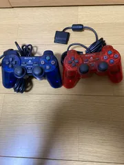 ps2 DUALSHOCK2 プレステ2 コントローラー ブルー　レッド　ジャンク