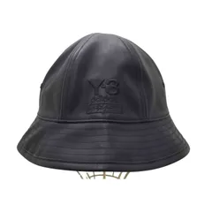 ワイスリー Y-3 ロゴ 刺繍 レザー リバーシブル バケット ハット メンズ 表記無 