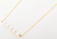 4℃ オデュース K10パールネックレス パールリング ゴールド - メルカリ