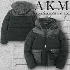美品 定価13万□AKM□コンチョ シャドウカモ ダウン ライダースダ 