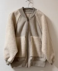 w closet リバーシブルボアブルゾン