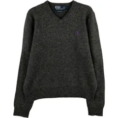古着 ラルフローレン Ralph Lauren POLO by Ralph Lauren Vネック ラムウールニットセーター メンズL相当/eaa604667