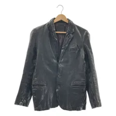 【美品】  ISAMU KATAYAMA BACKLASH / イサムカタヤマバックラッシュ | イタリアンショルダー製品染め / 牛革 カウレザー シングルブレスト ジャケット / 総裏地 | S(1) | black | メンズ