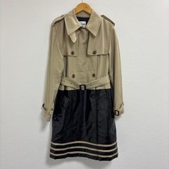 ラブレス トレンチ コート S 34 カラーブロッキング カーキ 紺