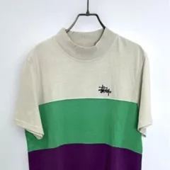 R00936｜STUSSY｜ステューシー｜ワンピース｜マルチカラー｜レディース｜ストリート｜Y2K｜90S｜古着｜アメカジ｜USA古着｜ヴィンテージ｜フォロー割｜今期トレンド｜コットン｜半袖｜ミニ丈｜春夏｜カジュアルのサムネイル