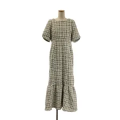 【美品】  nairo / ナイロ | ツイードマーメイドワンピース | M | ホワイト/グレー | レディース