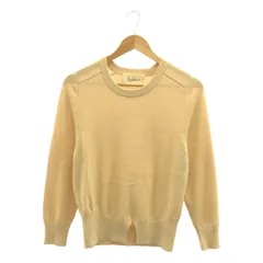 JUN MIKAMI / ジュンミカミ | コットン ナイロン スリット ニット | オレンジ | レディース